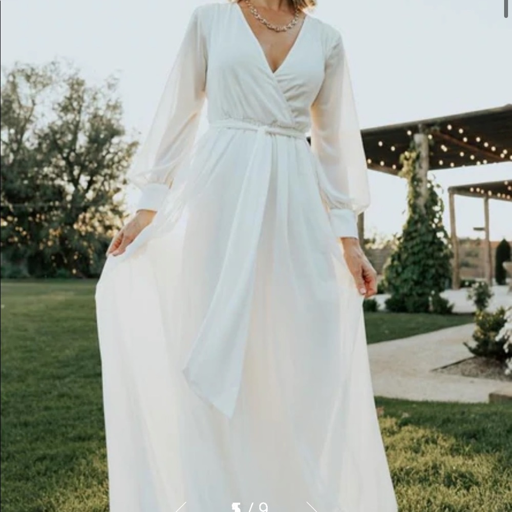 Baltic Born Lydia White Maxi Dress